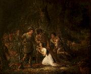 John Blake White Sergeants Jasper and Newton Rescuing American Prisoners oil painting